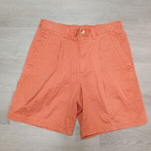 Men's Columbia Orange XCO Chino Khaki Style Shorts Size Small